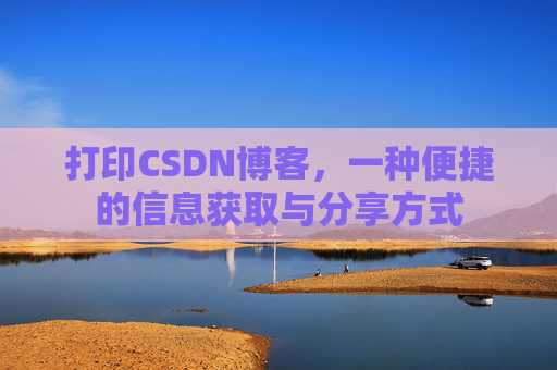 打印CSDN博客，一种便捷的信息获取与分享方式